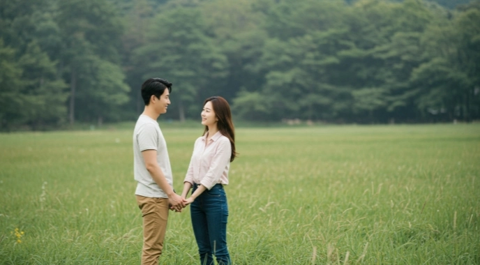 을미일주 - 푸른 초원의 순수한 양, 온화함 속의 강인한 생명력