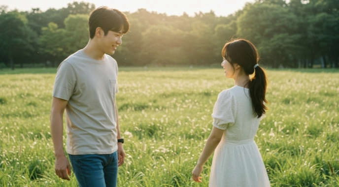 을미일주 - 푸른 초원의 순수한 양, 온화함 속의 강인한 생명력