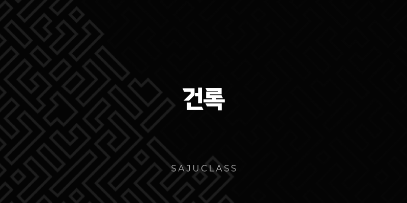 건록(+ 삶의 전성기를 맞이하는 운, 사주 풀이) 1 image 161