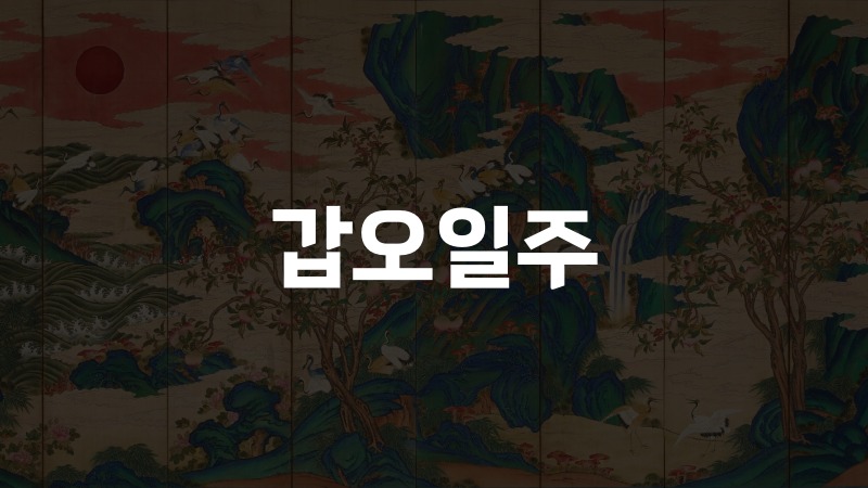 갑오일주