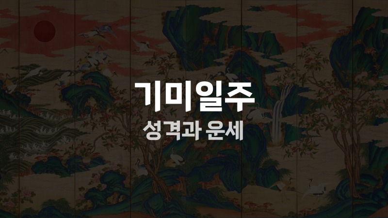 기미일주 성격과 운세