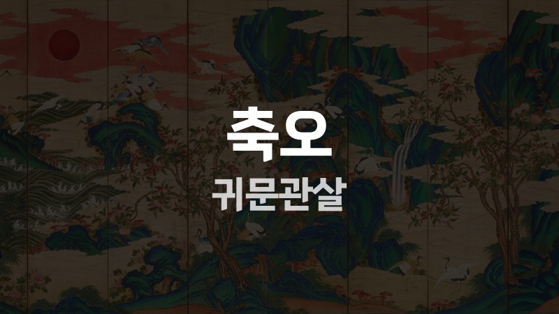 축오 귀문관살
