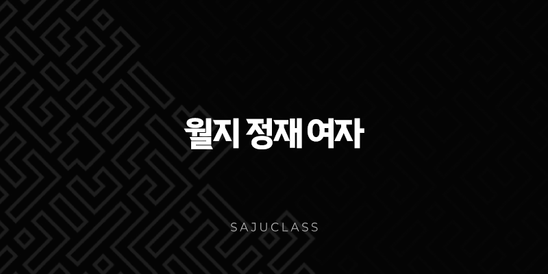 월지 정재 여자 사주의 모든 것 - 안정과 성실함으로 빛나는 삶 1 image 160