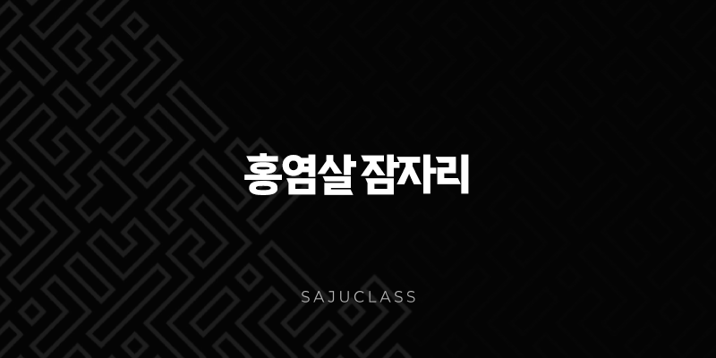 홍염살 잠자리 - 당신의 매력은 어디까지일까요? 1 image 275