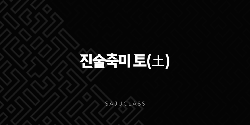 진술축미 토(土)의 이해와 인생의 흐름 1 image 4