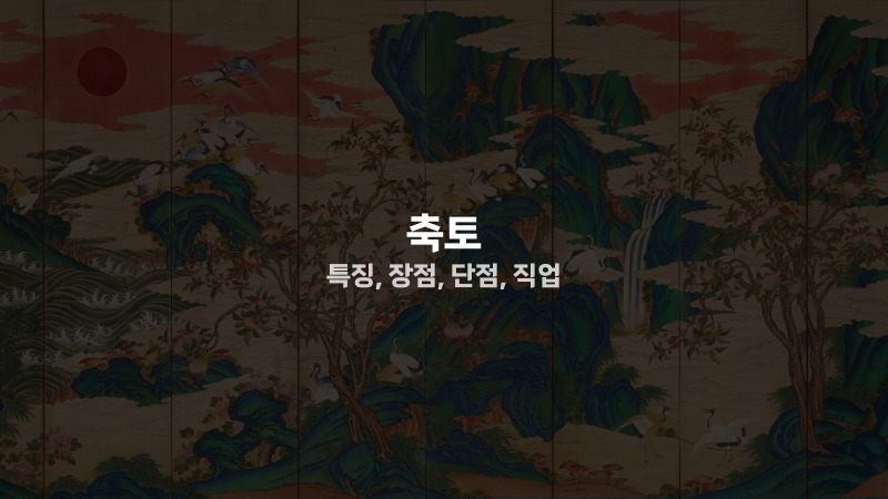축토 특징, 장점, 단점, 직업