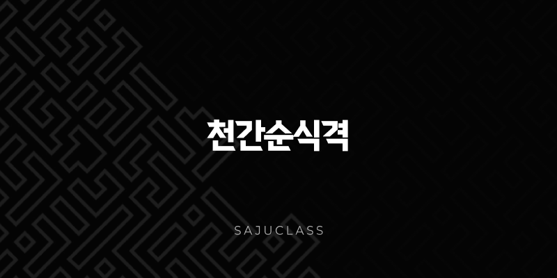 천간순식격 - 하늘의 기운이 베푸는 풍요로운 재능과 복록의 사주 1 image 203