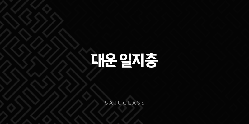 대운 일지충 - 인생의 큰 변화와 기회, 슬기롭게 맞이하는 법 1 image 73