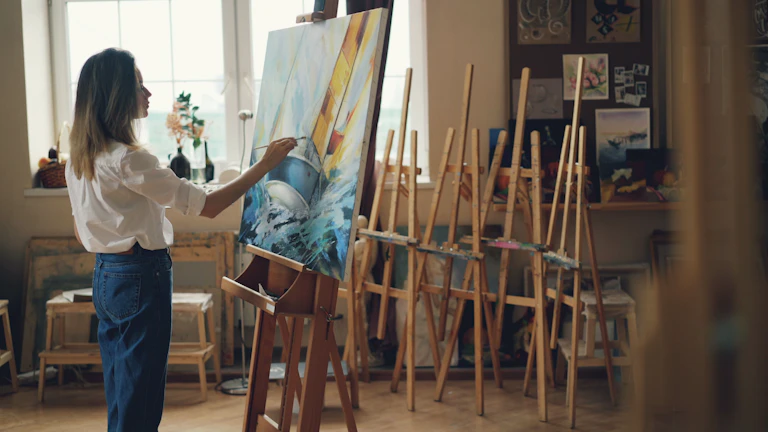 초상화를 그리는 예술가