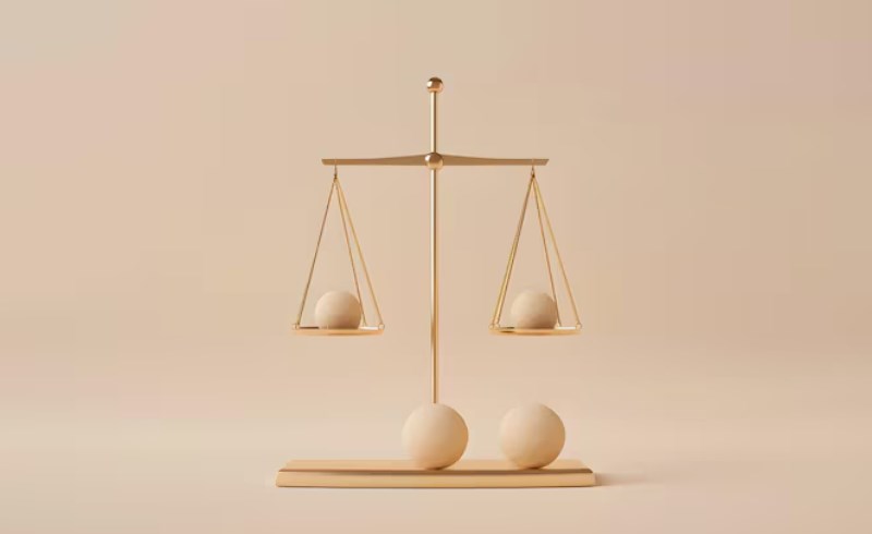 균형 잡힌 저울 이미지