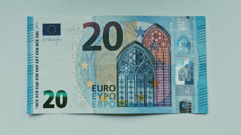 진지한 표정으로 돈을 세는 사람