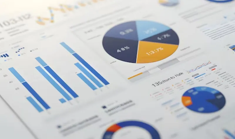 사주 팔자 차트와 그 위에 놓인 주식 그래프