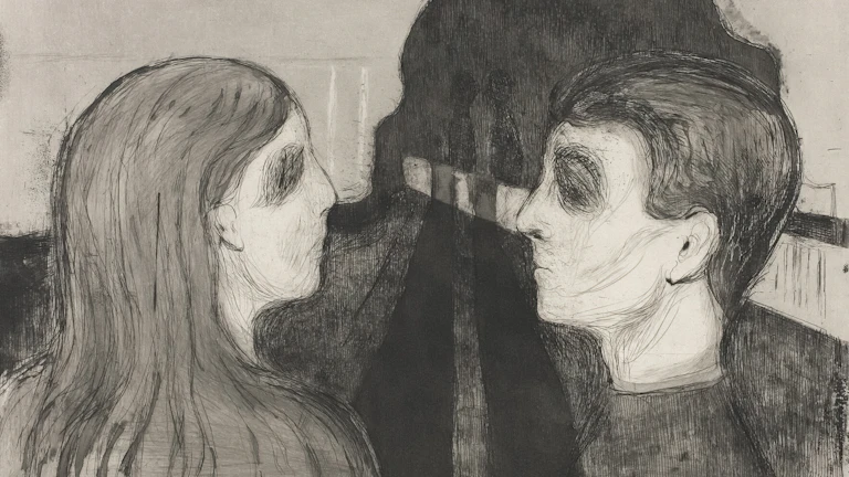 혼란스러워하는 남녀