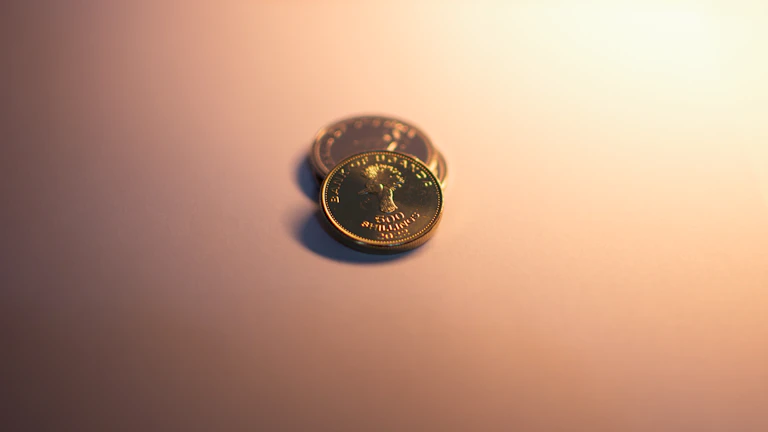 차곡차곡 쌓여가는 황금 동전들