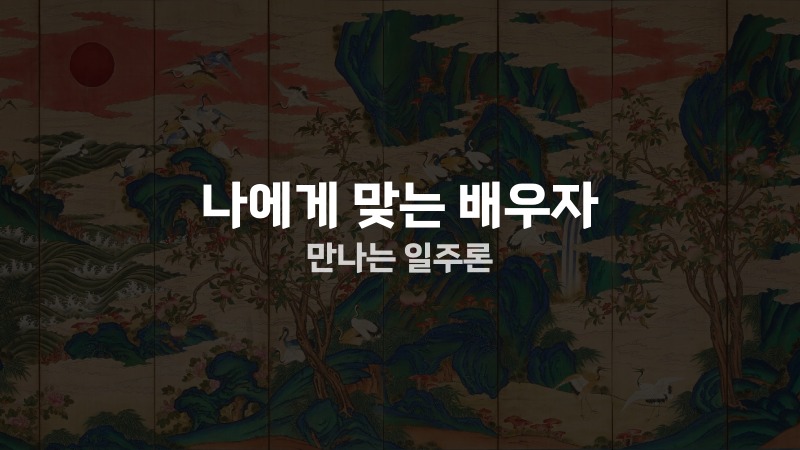 나에게 맞는 배우자 만나는 일주론