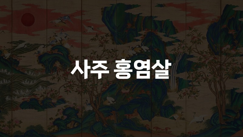 사주 홍염살