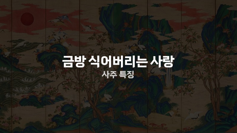 금방 식어버리는 사랑 사주 특징