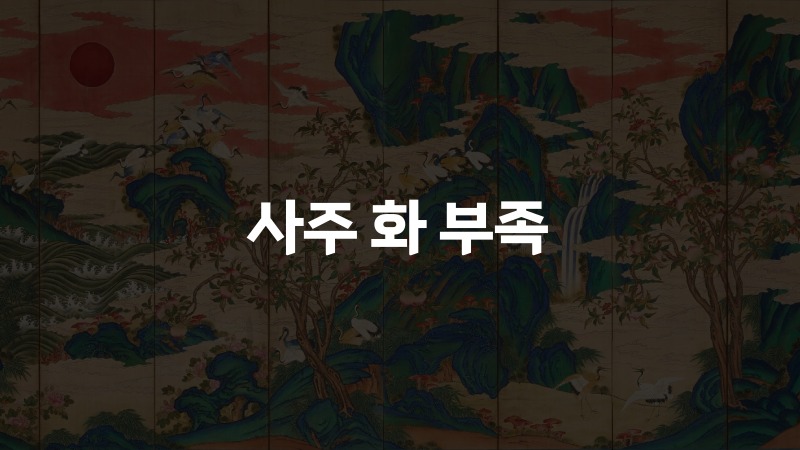 사주 화 부족