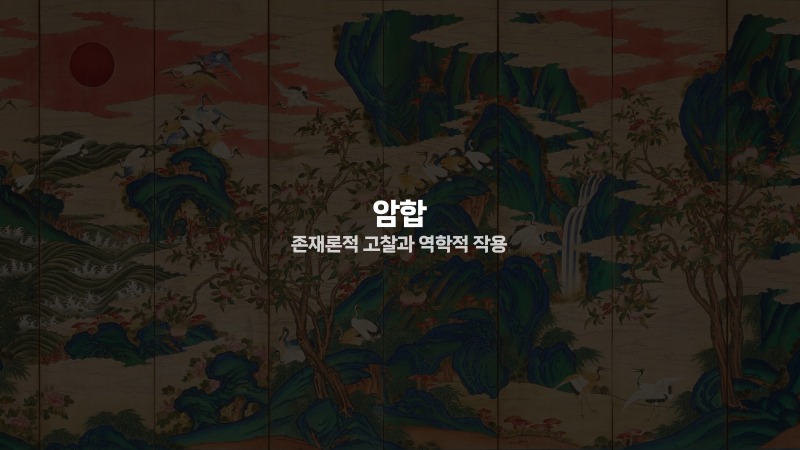 암합 존재론적 고찰과 역학적 작용