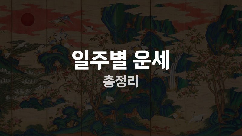 일주별 운세 총정리