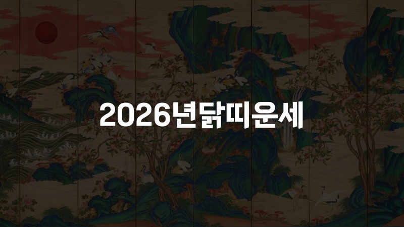 2026년닭띠운세