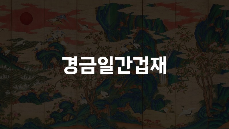 경금일간겁재