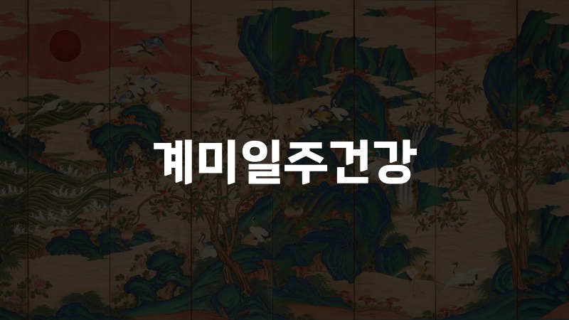 계미일주건강