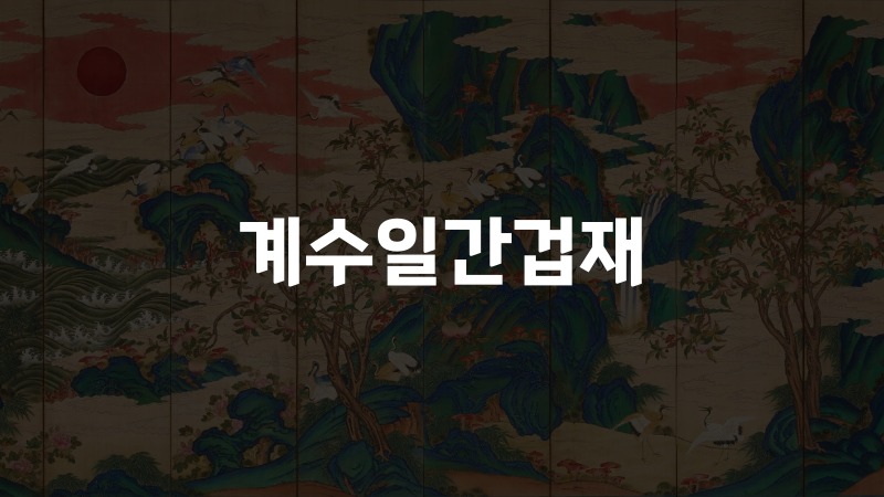 계수일간겁재