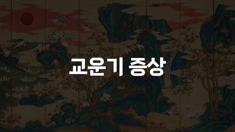 교운기 증상