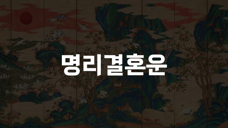 명리결혼운