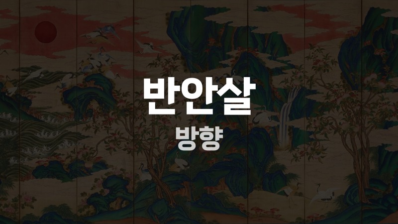 반안살 방향