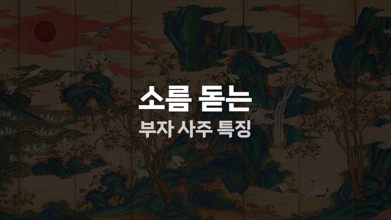 소름 돋는 부자 사주 특징