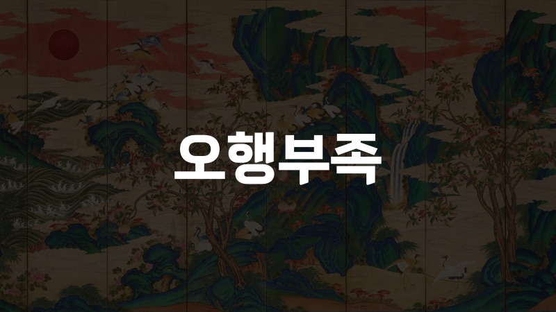오행부족