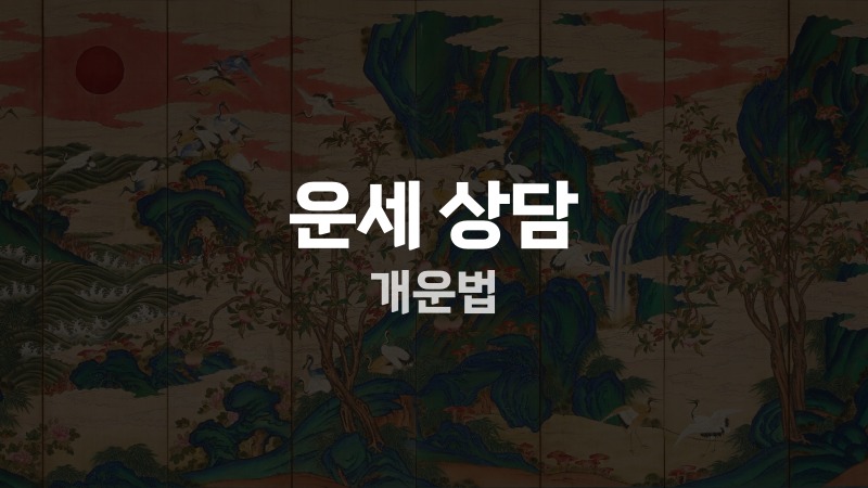 운세 상담 개운법