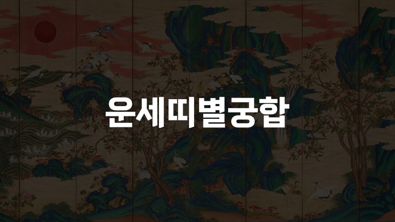운세띠별궁합