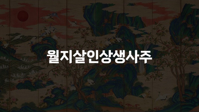 월지살인상생사주