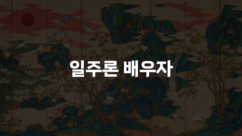 일주론 배우자