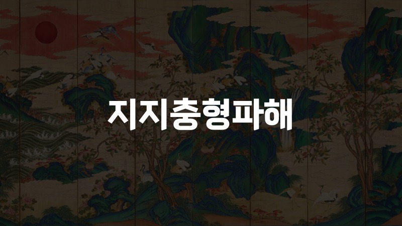 지지충형파해