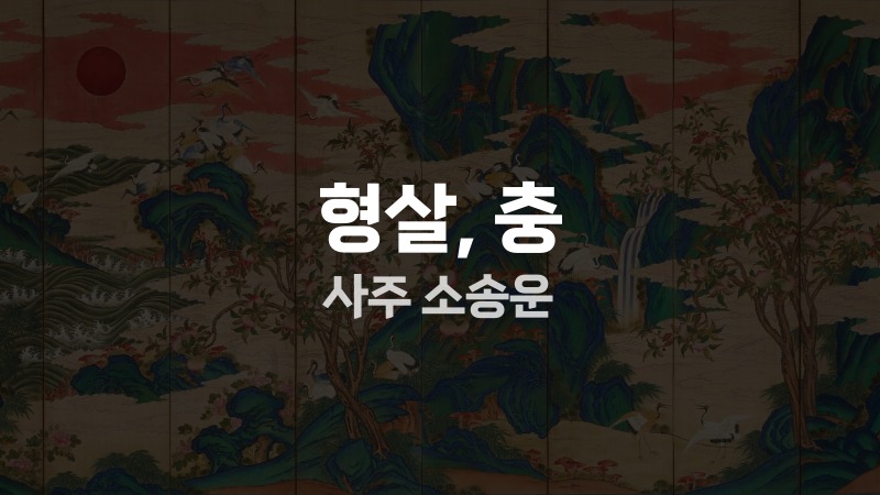 형살, 충 사주 소송운