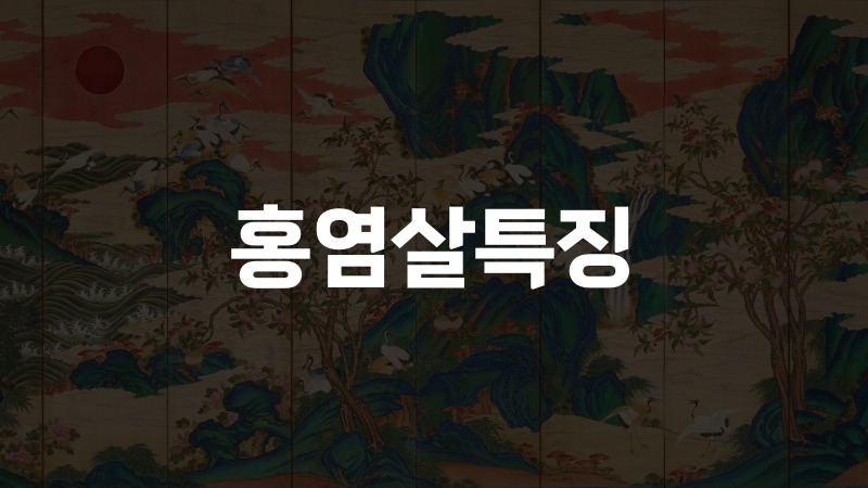 홍염살특징