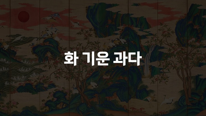 화 기운 과다