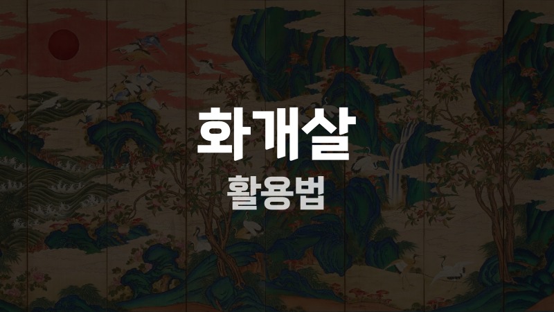 화개살 활용법