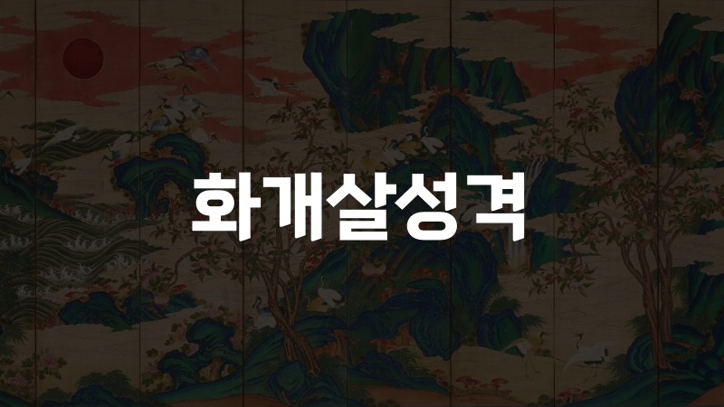 화개살성격