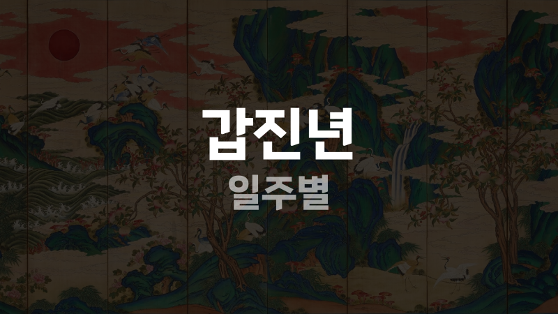 갑진년 일주별