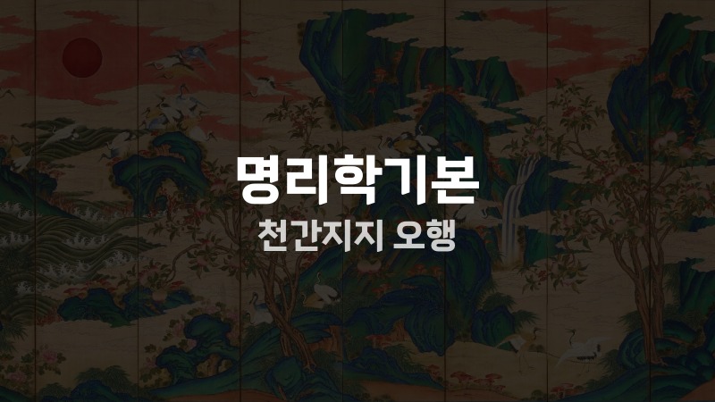 명리학기본 천간지지 오행