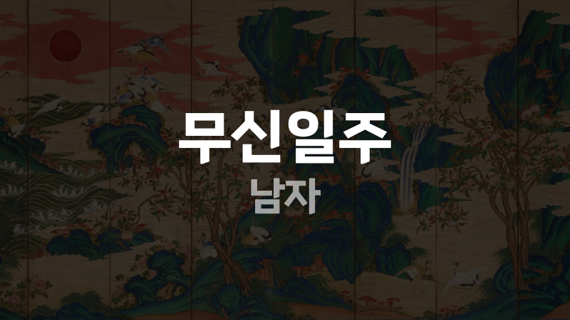 무신일주 남자