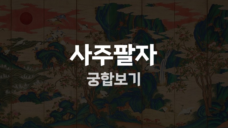 사주팔자 궁합보기
