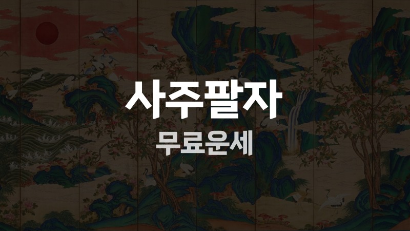 사주팔자 무료운세