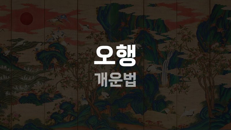오행 개운법