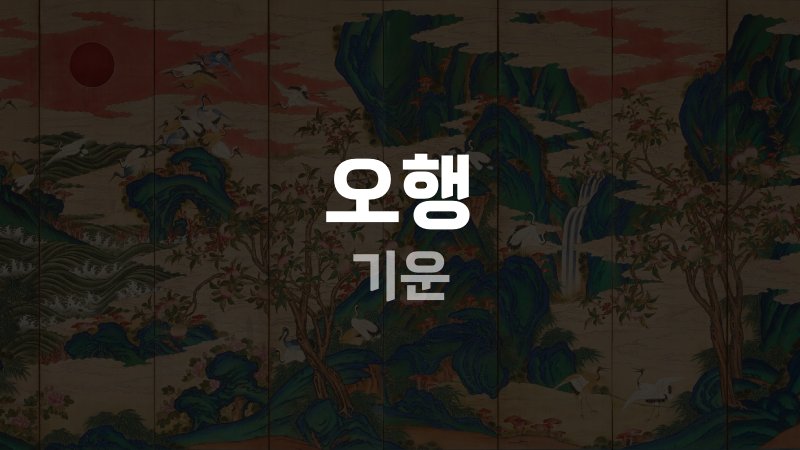 오행 기운